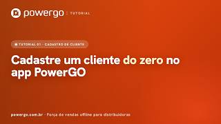 Como cadastrar um cliente do zero no app