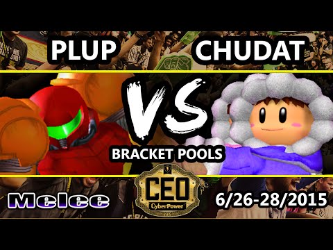 CEO 2015 - Plup (Samus) Vs. Chudat (Ice Climbers) SSBM Bracket Pools WF - Smash Melee