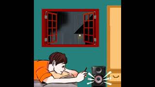 Download lagu Story Wa Animasi Rebahan di kamar Hujan mp3