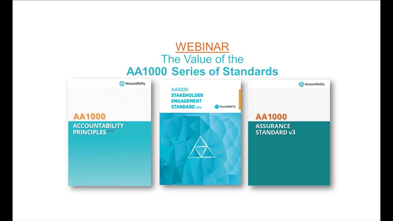 Webinar: The Value of the AA1000 Series of Standards