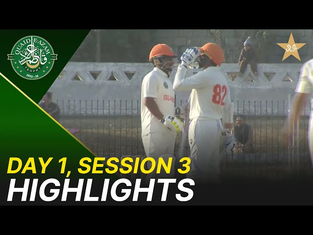 3rd Session Highlights | Islamabad Region vs FATA Region | Day 1 | QeAT 2025-26 | PCB | M2P1U