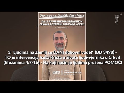 Duhovni Vođe - 3. 'Ljudima na Zemlji su DANI duhovni vođe!'  (BD 3498) - TO je intervencija Isusa...