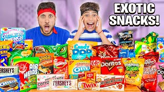 Eating The Most EXOTIC SNACKS in the World!