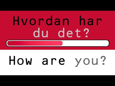 Learn Danish for beginners! Learn important Danish words, phrases & grammar - fast!