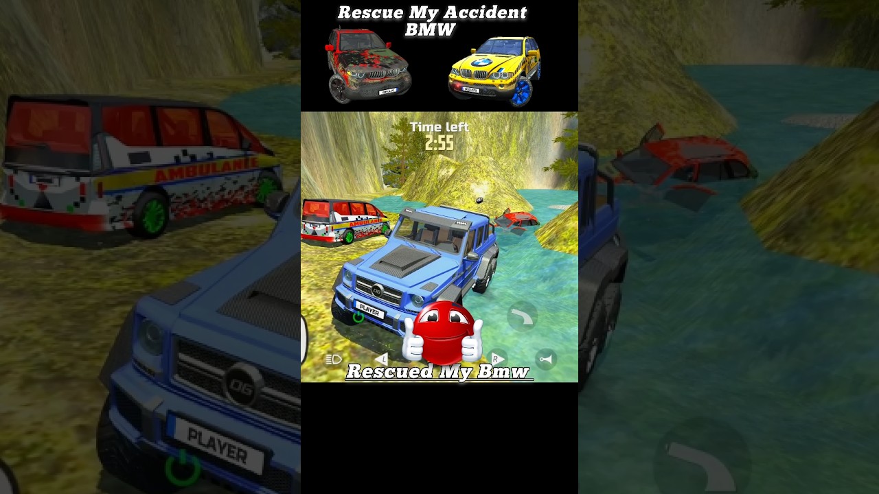 Rescued🥺My BMW-X5 Car Simulator 2 #assamtezpur #bmw #shorts #localstarbinit #trollface #gamtng