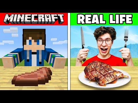 EYstreem - I Ate Every Minecraft Food in REAL LIFE!