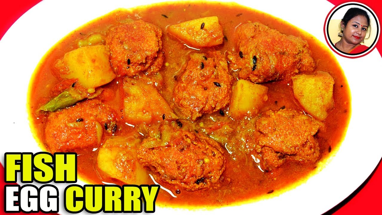 Macher Dimer Borar Jhol - Rohu Fish Egg Curry Recipe - Bengali Non Veg Recipes
