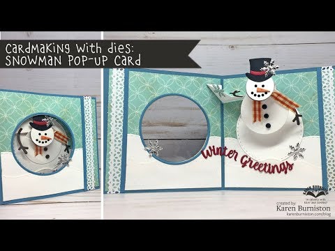 Cardmaking with Dies: Snowman Pop-Up Card