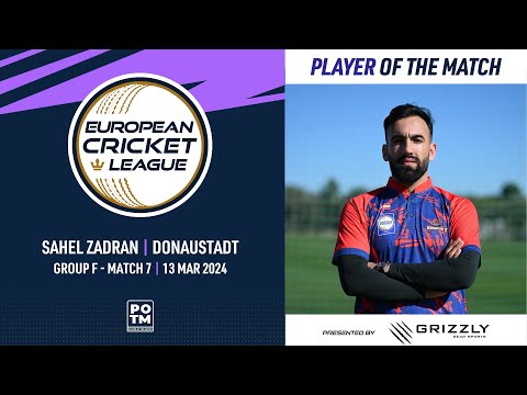 POTM: S.Zadran - DST vs PIC |Group F, Match 7| European Cricket League 2024 |13 March 2024|ECL24.077
