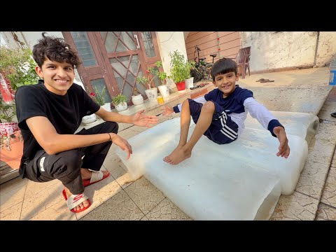 Living on Ice Challenge 😳 Kunali Jeet Gya