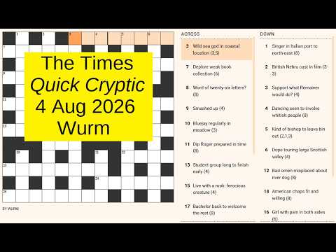 The Times Quick Cryptic 3371