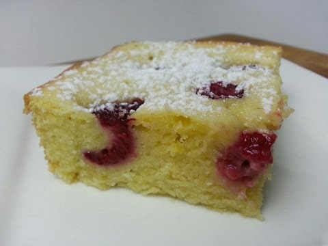 HOW TO MAKE A RASPBERRY "BUBBLE" CAKE (Bublanina)