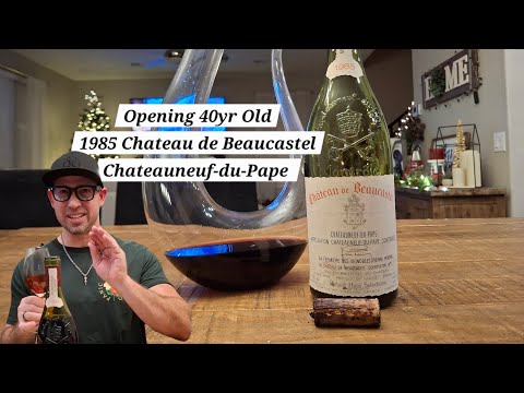 Opening & Tasting 40 Year Old - 1985 Chateau de Beaucastel Châteauneuf-du-Pape