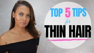 TOP PRO TIPS FOR THIN HAIR! | Brittney Gray