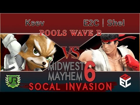 Midwest Mayhem 6 POOLS WAVE B - Ksev (Fox) vs E2C | Shel (Ryu)