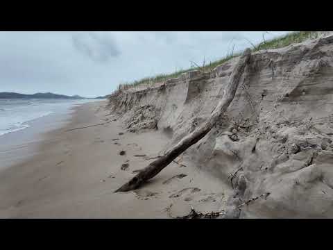 Erosão costeira praia do Siriú - Garopaba - Santa Catarina