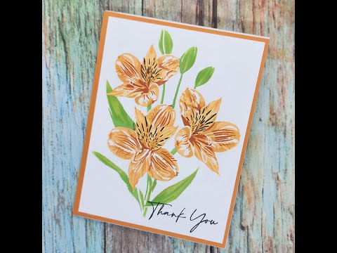 Climbing Peruvian Lilies by The Ton Stamps