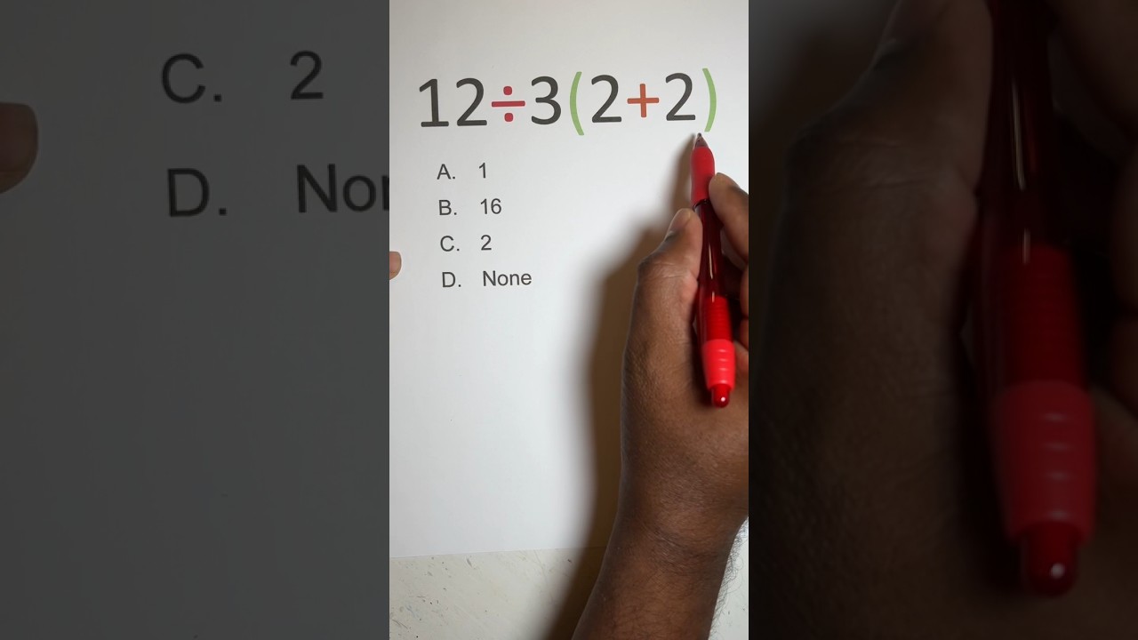 PEMDAS | Viral math problem