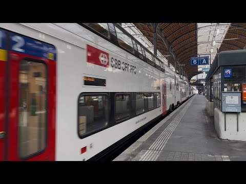 Departure IR36 RABe 512 In Basel SBB!