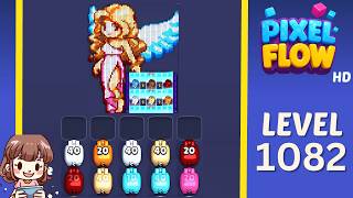 Pixel Flow Level 1082 Solution Walkthrough