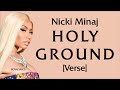 Nicki Minaj - Holy Ground [Verse - Lyrics]