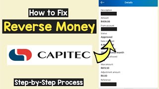 Reverse Money Capitec | Refund Payment Transaction Capitec App | Wrong Transfer Cancel Transaction