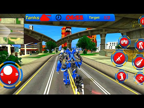 US Police Monster Truck Robot Game 2021 - Android Gameplay