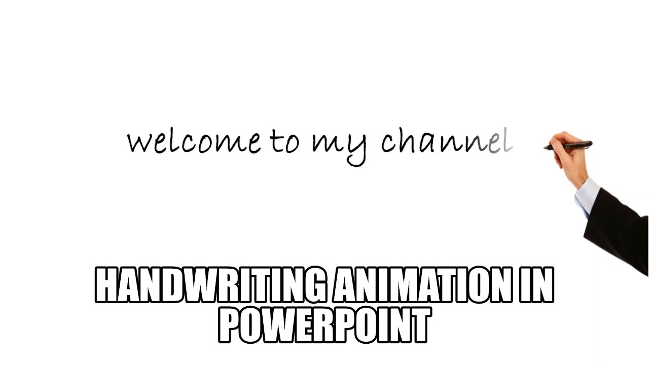 Handwriting animation in PowerPoint ||Handwriting Text Animation Effect in PowerPoint