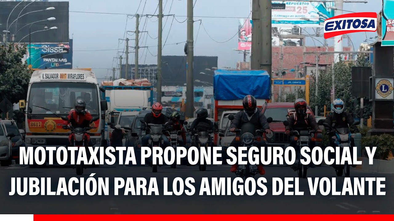 🔴🔵 Transportista al Congreso: Mototaxista propone seguro social y jubilación para conductores