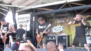 The Black Dahlia Murder - In Hell Is Where She Waits For Me - Live 8-3-13 Vans Warped Tour