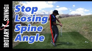 How to Maintain Spine Angle in Your Golf Downswing