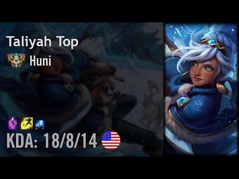 Taliyah Top vs Fiora - Huni - NA Challenger Patch 6.15