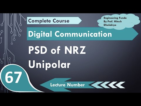 PSD of NRZ Unipolar Line Coding Scheme in Digital Communication by Engineering Funda