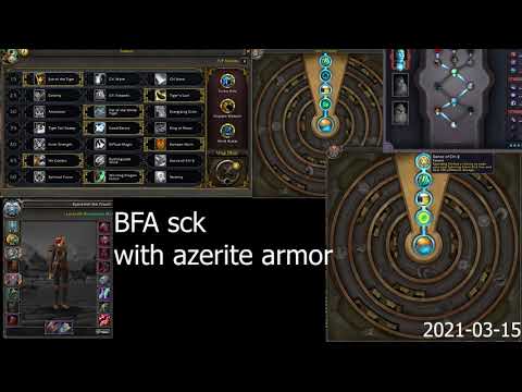 WoW ww monk sck with azerite armor in Shadowlands