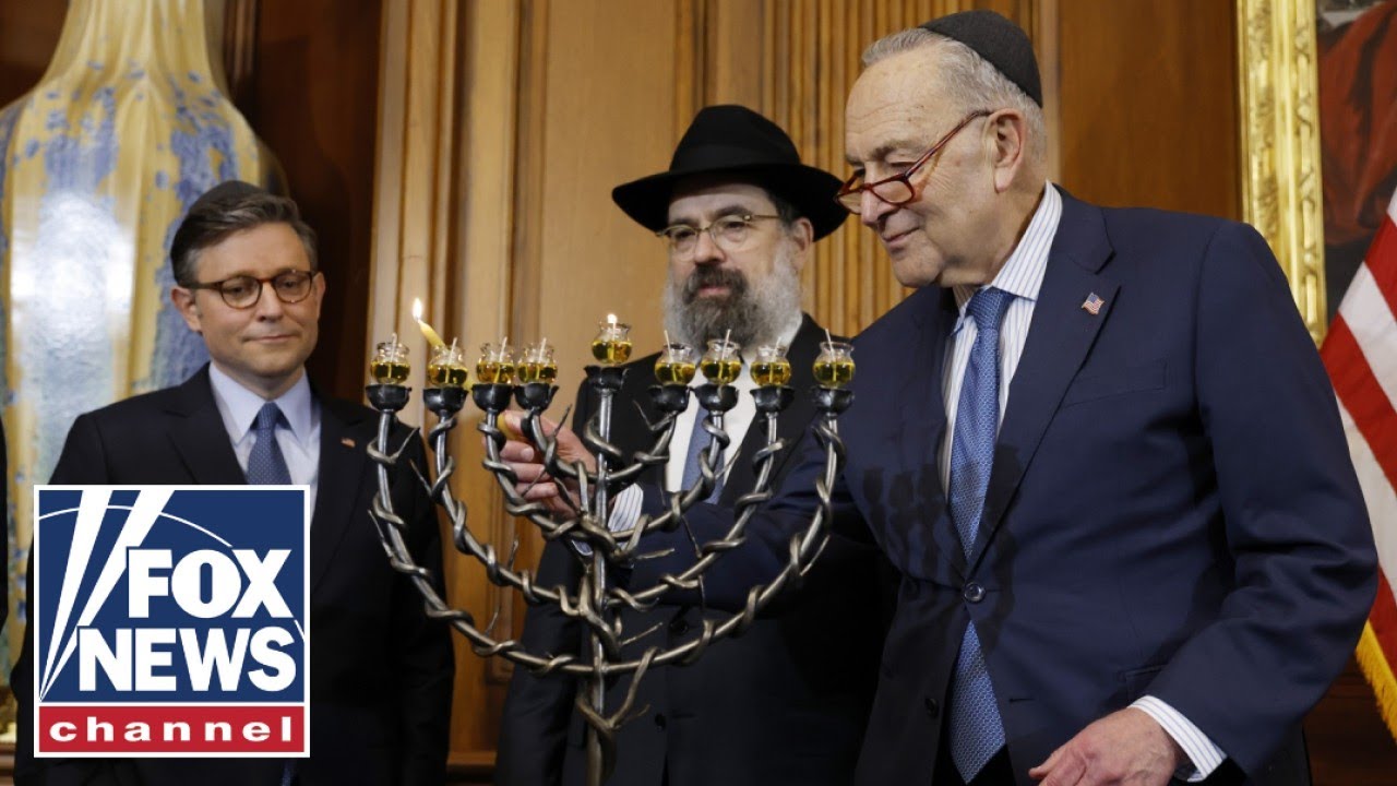 WATCH LIVE: Schumer, Johnson, Jeffries lead Menorah lighting ceremony