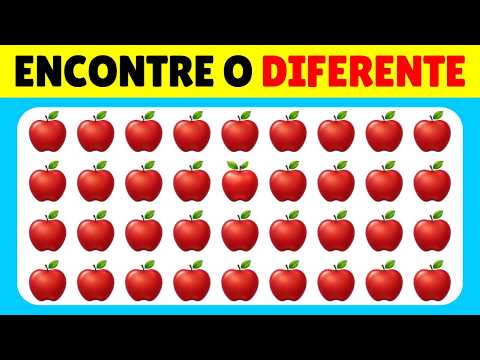 🍉 Can You Find the Different Emoji? 🍌 Fruit Edition | 33 Challenges | Space Quiz