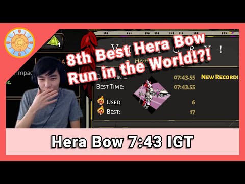 I Casually Became a Top 10 Hera Runner | Hera Bow 7:43 IGT | Hades Speedrunning (Personal Best)