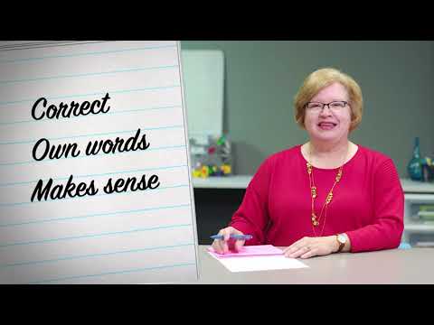 2nd YouTube video about what is paraphrasing