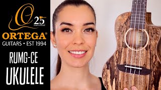 Video thumbnail for MANGO UKULELE!! Ortega RUMG-CE Horizon Series Concert Uke by Bernadette Teaches Music