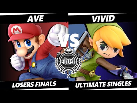 4o4 Smash Night 74 - GUMP2| Ave~ (Mario) vs YMHB| Vivid (Toon Link) - Losers Final