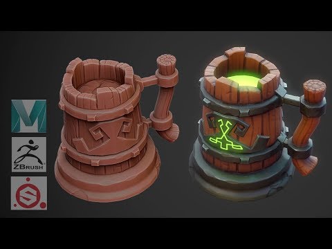 Autodesk Maya 2019, Zbrush, Painter  - Stylized Mug
