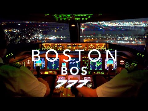 BOSTON | BOEING 777 LANDING 4K HDR