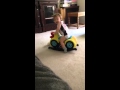 Ben Riding Elmo Watching Elmo World