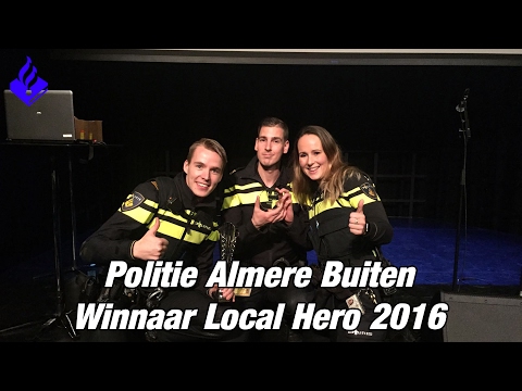 Winnaar Local Hero 2016. Politie Almere Buiten #PAB247