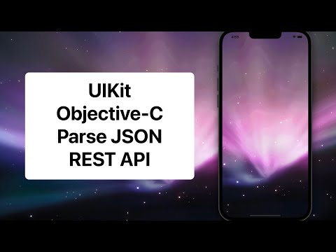 UIKit - Objective-C - JSON Parse Rest API NSDictionary NSURLSession Custom Class -Tutorial - Quartz