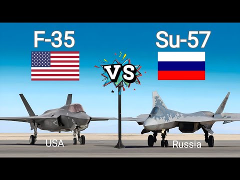 F-35 Vs Su-57  | Stealth Fighter Aircraft Comparison  | US Airforce Vs Russian Airforce |