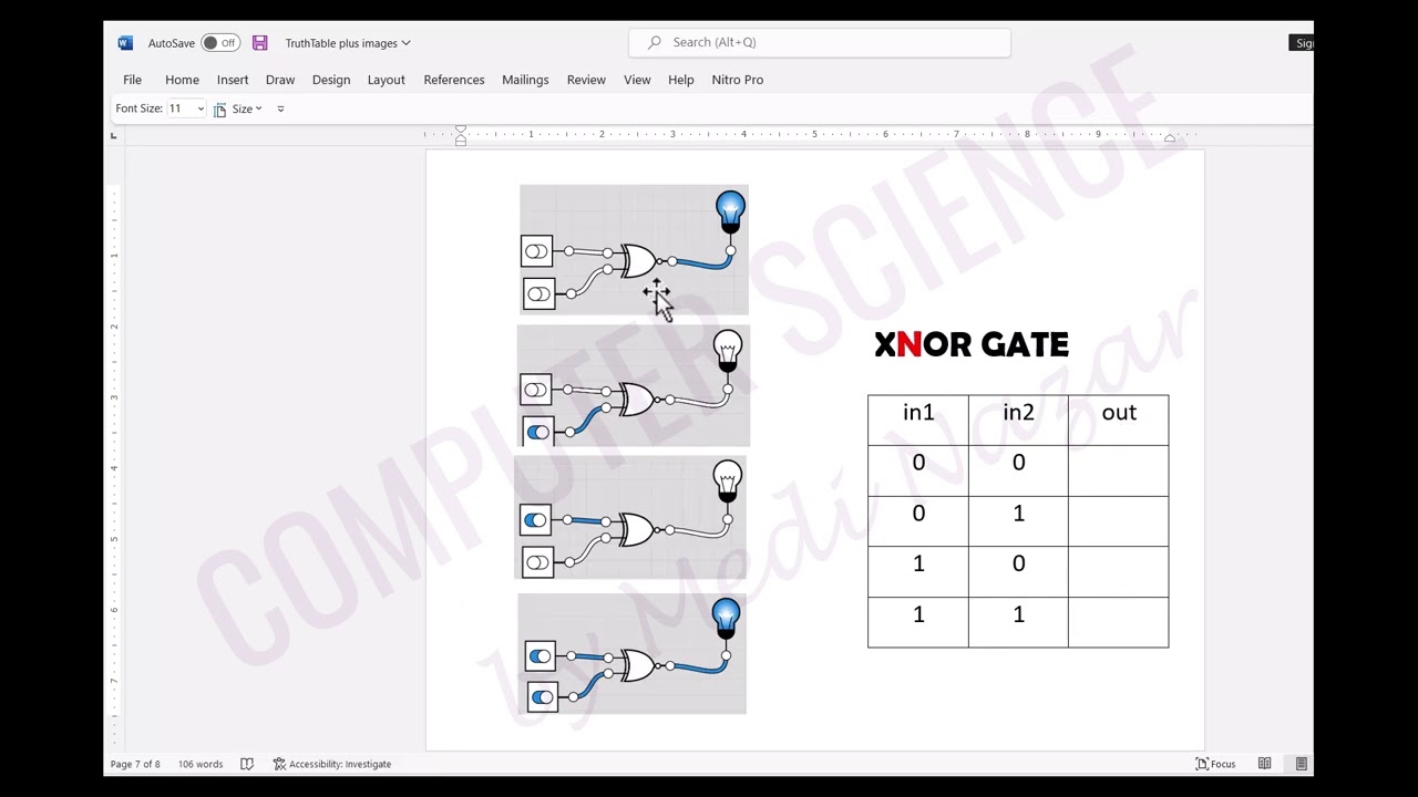 XNOR Gate Simulation in Logic.ly | Truth Table & Logic Explained