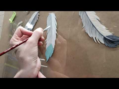 How to paint feathers