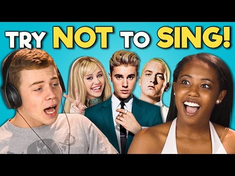 TEENS REACT TO TRY NOT TO SING CHALLENGE
