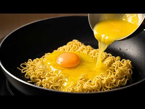 Pour Eggs Over Noodles and You Won’t Believe the Result — So Simple, So Delicious!!